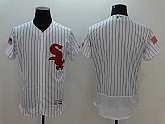 Chicago White Sox Customized Men's White Strip USA Independence Day Flexbase Collection Stitched Baseball Jersey,baseball caps,new era cap wholesale,wholesale hats