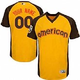 MLB Customized Men's Gold 2016 All Star American League Stitched Baseball Jersey,baseball caps,new era cap wholesale,wholesale hats
