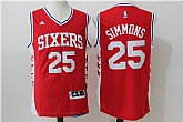 Philadelphia 76ers #25 Simmons New Red Swingman Stitched NBA Jersey,baseball caps,new era cap wholesale,wholesale hats