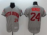 Pittsburgh Pirates #24 Barry Bonds Gray USA Independence Day 2016 Flexbase Collection Stitched Baseball Jersey,baseball caps,new era cap wholesale,wholesale hats
