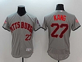 Pittsburgh Pirates #27 Jung-ho Kang Gray USA Independence Day 2016 Flexbase Collection Stitched Baseball Jersey,baseball caps,new era cap wholesale,wholesale hats