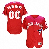 Toronto Blue Jays Customized Men's Red Flexbase Collection Canada Day Stitched Baseball Jersey,baseball caps,new era cap wholesale,wholesale hats