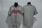 Atlanta Braves Blank Gray New Cool Base Stitched Baseball Jersey,baseball caps,new era cap wholesale,wholesale hats