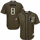 Baltimore Orioles #8 Cal Ripken Green Salute to Service Stitched Baseball Jersey Jiasu,baseball caps,new era cap wholesale,wholesale hats