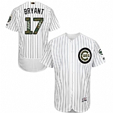Chicago Cubs #17 Kris Bryant White(Blue Strip) Flexbase Collection 2016 Memorial Day Stitched Baseball Jersey Jiasu,baseball caps,new era cap wholesale,wholesale hats