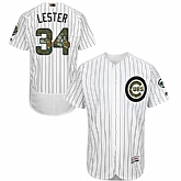 Chicago Cubs #34 Jon Lester White(Blue Strip) Flexbase Collection 2016 Memorial Day Stitched Baseball Jersey Jiasu,baseball caps,new era cap wholesale,wholesale hats