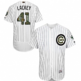 Chicago Cubs #41 John Lackey White(Blue Strip) Flexbase Collection 2016 Memorial Day Stitched Baseball Jersey Jiasu,baseball caps,new era cap wholesale,wholesale hats