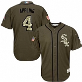 Chicago White Sox #4 Luke Appling Green Salute to Service Stitched Baseball Jersey Jiasu,baseball caps,new era cap wholesale,wholesale hats