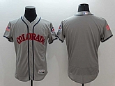 Colorado Rockies Customized Men's Gray USA Independence Day 2016 Flexbase Collection Stitched Jersey,baseball caps,new era cap wholesale,wholesale hats