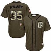 Detroit Tigers #35 Justin Verlander Green Salute to Service Stitched Baseball Jersey Jiasu,baseball caps,new era cap wholesale,wholesale hats