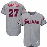 Miami Marlins #27 Giancarlo Stanton Gray 2016 Fashion Stars & Stripes Flexbase Stitched Baseball Jersey Jiasu,baseball caps,new era cap wholesale,wholesale hats