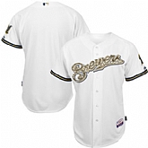 Milwaukee Brewers Blank White Camo Cool Base Stitched Baseball Jersey Jiasu,baseball caps,new era cap wholesale,wholesale hats