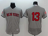 New York Yankees #13 Alex Rodriguez Gray USA Independence Day 2016 Flexbase Collection Stitched Jersey,baseball caps,new era cap wholesale,wholesale hats