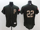 Pittsburgh Pirates #22 Andrew McCutchen Green Salute To Service 2016 Flexbase Collection Stitched Baseball Jersey,baseball caps,new era cap wholesale,wholesale hats