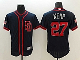 San Diego Padres #27 Matt Kemp Navy Blue USA Independence Day 2016 Flexbase Collection Stitched Jersey,baseball caps,new era cap wholesale,wholesale hats