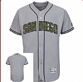 San Diego Padres Blank Gray Flexbase Collection 2016 Memorial Day Stitched Baseball Jersey Jiasu,baseball caps,new era cap wholesale,wholesale hats