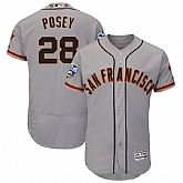 San Francisco Giants #28 Buster Posey Gray 2016 All Star Flexbase Collection Signature Stitched Jersey Jiasu,baseball caps,new era cap wholesale,wholesale hats