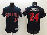 Seattle Mariners #24 Ken Griffey Navy Blue USA Independence Day 2016 Flexbase Collection Stitched Jersey,baseball caps,new era cap wholesale,wholesale hats