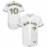 Toronto Blue Jays #10 Edwin Encarnacion White Flexbase Collection 2016 Memorial Day Stitched Baseball Jersey Jiasu,baseball caps,new era cap wholesale,wholesale hats