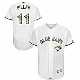Toronto Blue Jays #11 Kevin Pillar White Flexbase Collection 2016 Memorial Day Stitched Baseball Jersey Jiasu,baseball caps,new era cap wholesale,wholesale hats