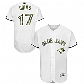 Toronto Blue Jays #17 Ryan Goins White Flexbase Collection 2016 Memorial Day Stitched Baseball Jersey Jiasu,baseball caps,new era cap wholesale,wholesale hats