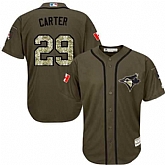 Toronto Blue Jays #29 Joe Carter Canada Flag Green Salute to Service Stitched Baseball Jersey Jiasu,baseball caps,new era cap wholesale,wholesale hats