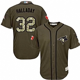 Toronto Blue Jays #32 Roy Halladay Canada Flag Green Salute to Service Stitched Baseball Jersey Jiasu,baseball caps,new era cap wholesale,wholesale hats