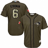 Toronto Blue Jays #6 Marcus Stroman Canada Flag Green Salute to Service Stitched Baseball Jersey Jiasu,baseball caps,new era cap wholesale,wholesale hats