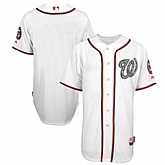 Washington Nationals Blank White Camo Cool Base Stitched Baseball Jersey Jiasu,baseball caps,new era cap wholesale,wholesale hats