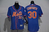 Women New York Mets #30 Michael Conforto Blue 2016 Flexbase Collection Stitched Jersey,baseball caps,new era cap wholesale,wholesale hats
