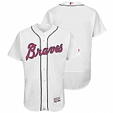 Atlanta Braves Blank White Home 2016 Mother's Day Flexbase Collection Stitched Baseball Jersey Jiasu,baseball caps,new era cap wholesale,wholesale hats