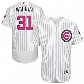 Chicago Cubs #31 Greg Maddux White (Blue Strip) Flexbase Collection 2016 Mother's Day Stitched Baseball Jersey Jiasu,baseball caps,new era cap wholesale,wholesale hats