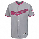 Minnesota Twins Blank Gray 2016 Mother's Day Flexbase Collection Stitched Baseball Jersey Jiasu,baseball caps,new era cap wholesale,wholesale hats
