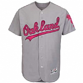 Oakland Athletics Blank Gray 2016 Mother's Day Flexbase Collection Stitched Baseball Jersey Jiasu,baseball caps,new era cap wholesale,wholesale hats