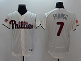 Philadelphia Phillies #7 Maikel Franco Cream USA Independence Day 2016 Flexbase Collection Stitched Jersey,baseball caps,new era cap wholesale,wholesale hats