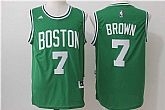 Boston Celtics #7 Brown Revolution 30 Green Swingman Stitched NBA Jersey