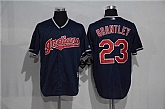 Cleveland Indians #23 Michael Brantley Navy Blue New Cool Base Stitched Baseball Jersey,baseball caps,new era cap wholesale,wholesale hats