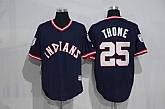 Cleveland Indians #25 Jim Thome Navy Blue 1976 Turn Back The Clock Stitched MLB Jersey,baseball caps,new era cap wholesale,wholesale hats