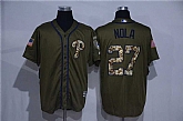 Philadelphia Phillies #27 Aaron Nola Green Salute to Service Stitched Jersey,baseball caps,new era cap wholesale,wholesale hats