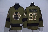 Edmonton Oilers #97 Connor McDavid Green Salute to Service Stitched Hockey Jersey,baseball caps,new era cap wholesale,wholesale hats