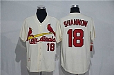 St. Louis Cardinals #18 Shannon Mitchell And Ness Cream Stitched Baseball Jersey,baseball caps,new era cap wholesale,wholesale hats