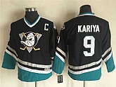 Youth Anaheim Ducks #9 Paul Kariya Black CCM Throwback Stitched NHL Jersey,baseball caps,new era cap wholesale,wholesale hats