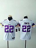 Youth Nike Minnesota Vikings #22 Harrison Smith White Team Color Stitched Game Jersey,baseball caps,new era cap wholesale,wholesale hats
