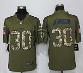 Nike Limited Houston Texans #30 Johnson Green Salute To Service Stitched Jersey,baseball caps,new era cap wholesale,wholesale hats