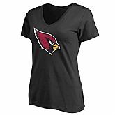 WOMEN'S ARIZONA CARDINALS BLACK PRIMARY TEAM LOGO SLIM FIT T-Shirt LanTian,baseball caps,new era cap wholesale,wholesale hats