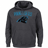 Men's Carolina Panthers Majestic Kick Return II Pullover Hoodie LanTian - Charcoal,baseball caps,new era cap wholesale,wholesale hats