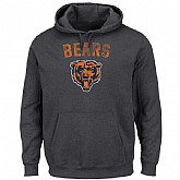 Men's Chicago Bears Majestic Kick Return II Pullover Hoodie LanTian - Charcoal,baseball caps,new era cap wholesale,wholesale hats