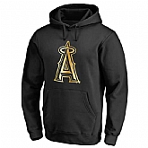 Men's Los Angeles Angels of Anaheim Gold Collection Pullover Hoodie LanTian - Black,baseball caps,new era cap wholesale,wholesale hats