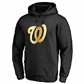 Men's Washington Nationals Gold Collection Pullover Hoodie LanTian - Black,baseball caps,new era cap wholesale,wholesale hats