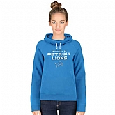 WOMEN DETROIT LIONS NIKE BLUE STADIUM RALLY FUNNEL PULLOVER HOODIE - LanTian,baseball caps,new era cap wholesale,wholesale hats